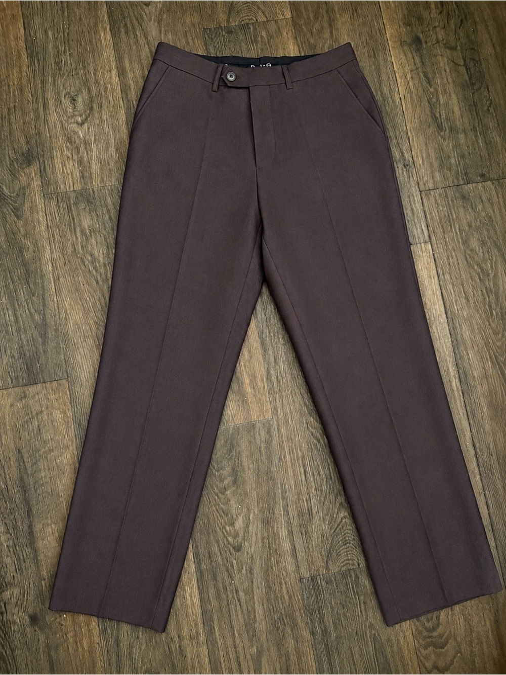 Dolce & Gabbana women light wool blend Dress Pants in brown 30 waist approx.